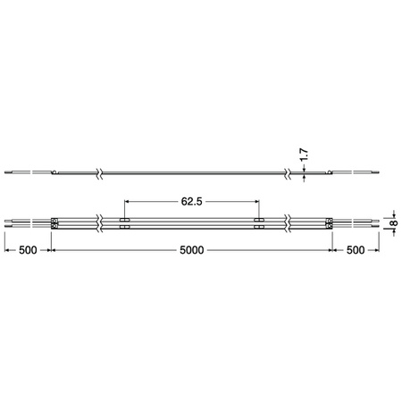 LED pásek COB 55W 6500K Studená bílá IRC90 Ledvance Performance 5m