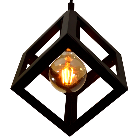 Geometrické IL MIO SWEDEN Stropní závěsná lampa 1xE27 Černá - GOLDLUX (Polux)