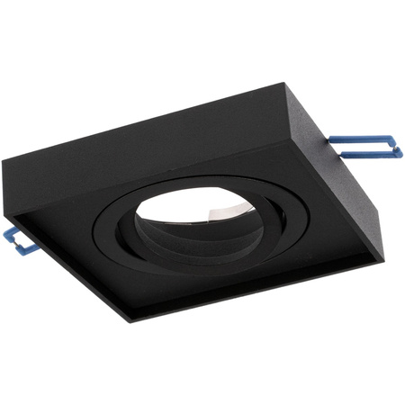 Halogenová svítidlo GU10, TUBA SPOT Nastavitelná Čtvercová Černá 20mm MIDI + LED GU10, 8W 4000K LUMILED