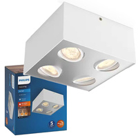 LED halogenové svítidlo pro povrchovou montáž 4x 4,5W BOX Moving white PHILIPS
