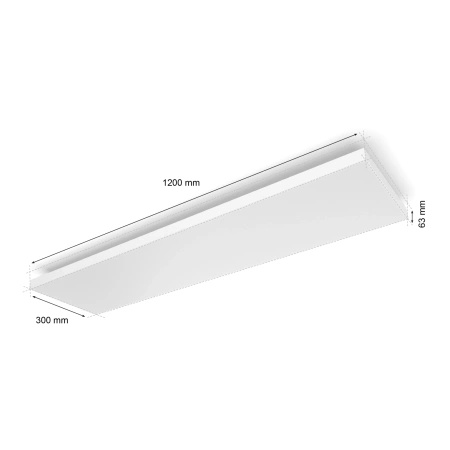 LED panel Povrchové stropní svítidlo 120x30 cm 67W 4800lm IP20 Bílá a barevná Ambiance RGB + TW White Smart SMART Zigbee Bluetooth Datura Philips HUE