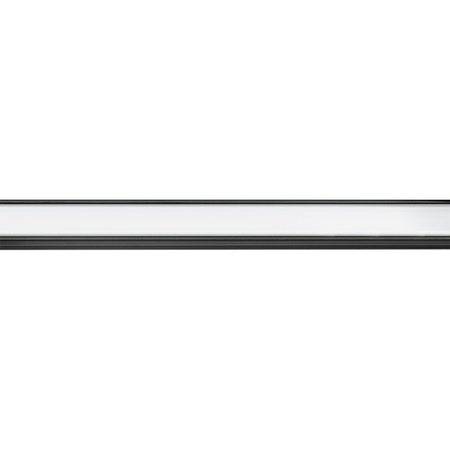 Povrchový Hliníkový Profil pro LED Pásky, Násuvný 2m Černá MINI + Mléčná Krytka LUMILED