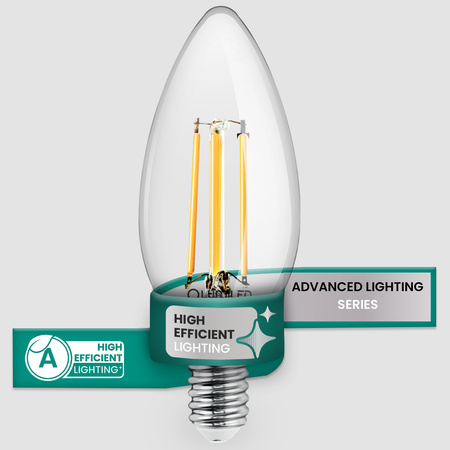 LED žárovka E14 svíčka B35 2,2W 470lm = 40W 2700K teplá bílá 360° Filament energetická třída A LUMILED