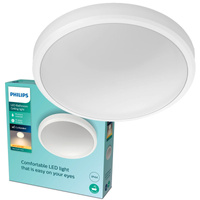 Plafond LED lampa pro povrchovou montáž DORIS 17W 2700K IP44 31cm bílá PHILIPS
