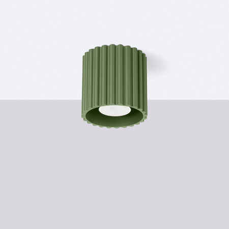 Povrchová montáž GU10 hliníková zelená olivová Aura Deep Space SL.1794 Sollux