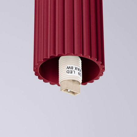 Koupelnové stropní svítidlo G9 Round Maroon Moderní matné IP44 Halo Sollux