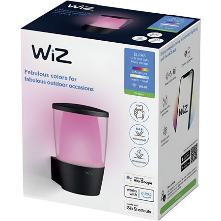 Venkovní nástěnná LED lampa 8,5W RGB SMART WiFi WiZ