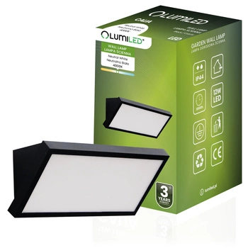 Zahradní lampa Venkovní nástěnná lampa 12W LED IP44 CALIA LUMILED