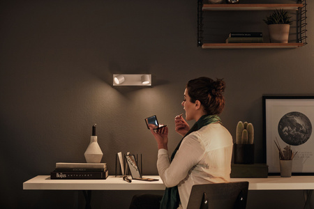 LED STAR stropní svítidlo 2x 4,5W 2700K stmívatelné reflektorové svítidlo pohyblivé bílé PHILIPS