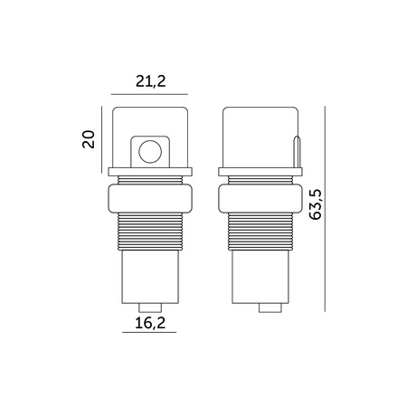 Povrchový soumrakový senzor 360° bílý LX501 Kobi
