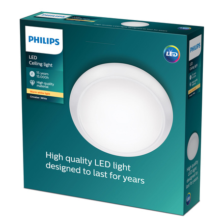 LED Plafond pro povrchovou montáž CINNABAR 17W 2700K 32cm PHILIPS