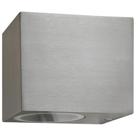 LED zahradní nástěnné svítidlo GU10 BOSTON GOLDLUX (Polux) RECTANGULAR SATIN