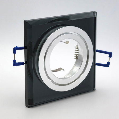 Zápustná montáž GU10 Halogenové zapuštěné bodové pletivo Black Square Kobi