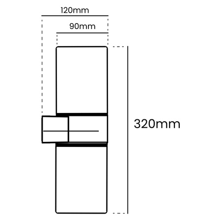 Zahradní nástěnné venkovní svítidlo 2x E27 SALVIA LUMILED