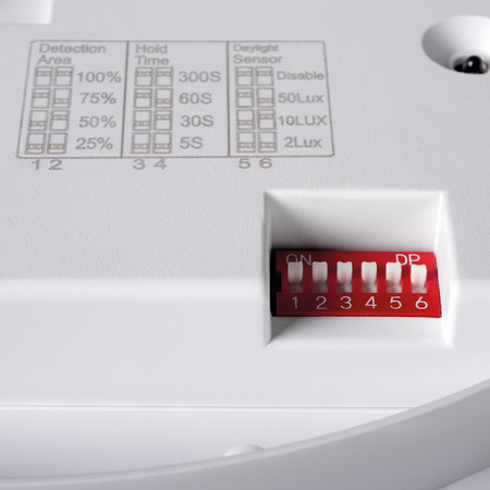 Plafond LED stropní světlo s pohybovým senzorem 24W 2280lm 4000K neutrální IP54 bílé VARSO KANLUX