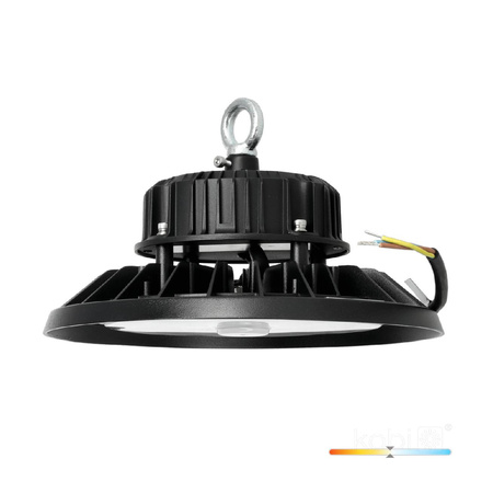 Průmyslové svítidlo LED High Bay 100W 14000lm 4000K Neutral Black IP66 IK10 Rio Pro Kobi