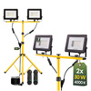 LED Reflektor Pracovní Lampa na Stativu 2x 30W, 4000K ZUNA LUMILED