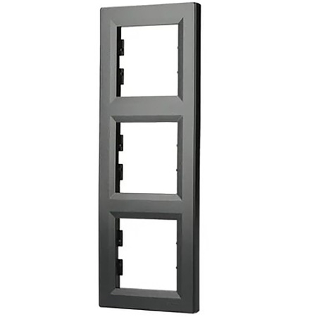 3-násobný vertikální rám pro Triple Asphora Socket. Antracit