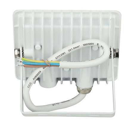 Reflektor LED 10W 850lm 4000K IP65 Bílá SMD VT-4011W V-TAC