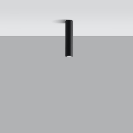 Svítidlo pro povrchovou montáž LAGOS 30 GU10 Spot Tuba Minimalist Black SOLLUX