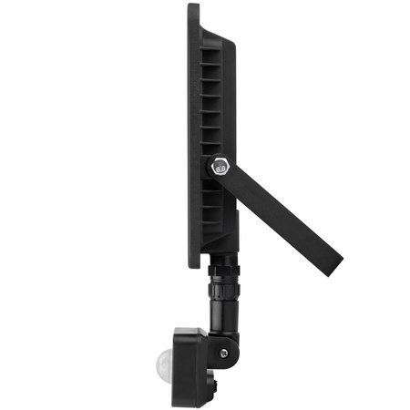 LED Reflektor snímač pohybu 50W, 5500lm 4000K IP65 Černá ZUME ALS LUMILED