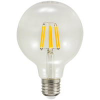 LED žárovka E27 G95 7.5W = 75W 1055lm 3000K Teplá bílá 360° vlákno GOLDLUX (Polux)