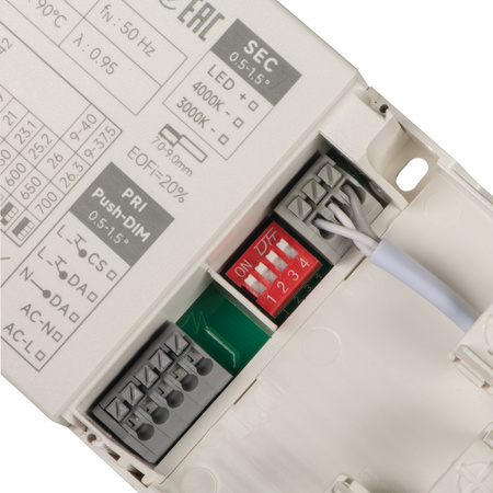 Napájecí zdroj LED ovladače 26,3 W 0,7 A stmívatelný bílý TIBERI KANLUX