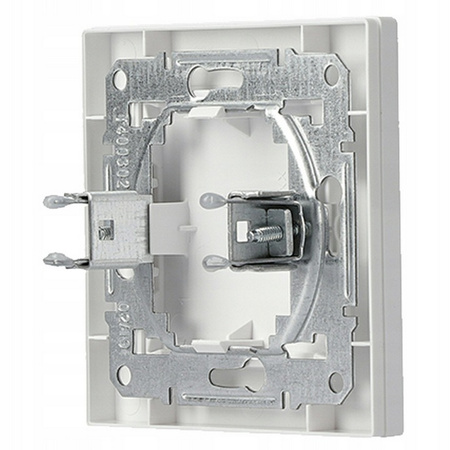 Bílá koncovka s rámem SCHNEIDER ASFORA