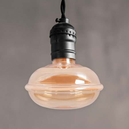 LED žárovka E27 UFO130 4W 250lm 1800K Warm 320° Amber Dekorativní DECOVINTAGE Sanico Goldlux