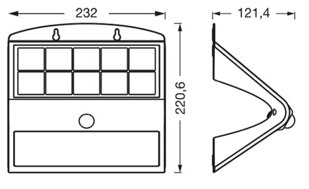LED zahradní lampa Solární nástěnná lampa 8W ENDURA Flood Butterfly LEDVANCE