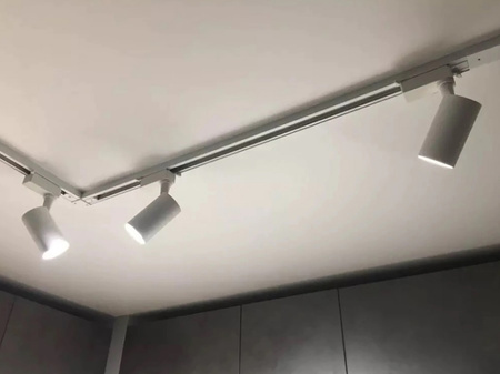 Osvětlovací lišta 1m + 2x reflektor lištový, GU10 Čtvercová Bílá LUMILED