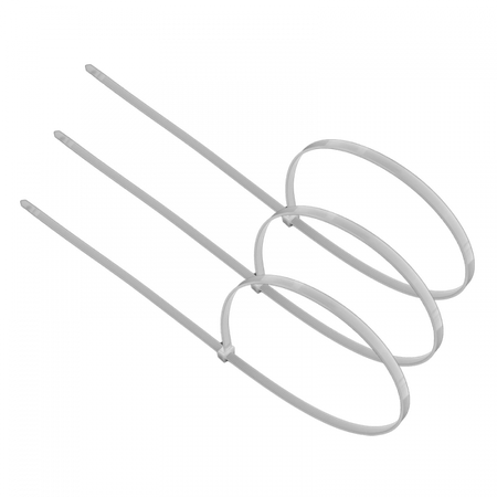 Kabelové stahovací pásky 7,6x750 mm bílé TRACKS Zipové stahovací pásky OK-76750W .VÍCE 50 ks.