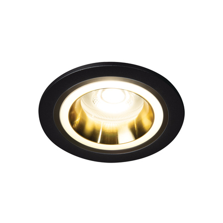 Halogenové bodové svítidlo LED GU5.3 GU10 Round Gold Black Feline Kanlux pro zápustnou montáž