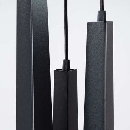 PRYSM 3P 3xG9 Černá skandinávská stropní závěsná lampa SOLLUX