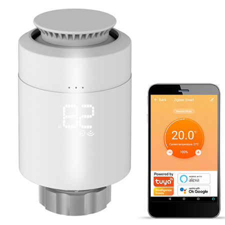 Termostatická termostatická hlavice TUYA Smart Zigbee WiFi