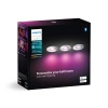 LED Xamento 3x 4,2W IP44 CCT RGB Round PHILIPS HUE Bluetooth zapuštěné koupelnové svítidlo