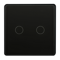 Dvojitý dotykový spínač s kondenzátorem černý Tuya Smart WiFi Sanico Goldlux