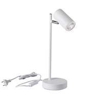 Stolní stolní lampa Školní kancelářská noční lampa Nastavitelná GU10 Bílá Evalo Kanlux