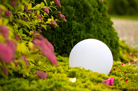 LED solární zahradní lampa s hroty RGB glóbus na zahradu GROUND 17cm + dálkový ovladač