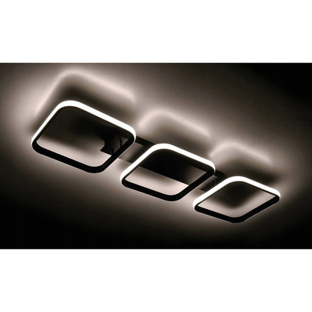 LED lustrová stropní lampa 33W NEBULA CANIS Černá