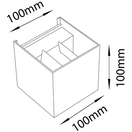 LED fasádní nástěnné svítidlo Black G9 venkovní svítidlo nahoře/dole s nastavitelným úhlem svícení KIOTO GOLDLUX (Polux) + LED žárovka G9 5W 6500K Cold Lumiled