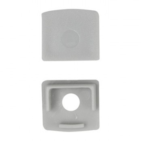 Hliníkový LED profil pro sádrokarton REGIPS Zapuštěný pod omítku eloxovaný 1m s matným difuzorem pro LED pásky + krytky Ecolight řady GP