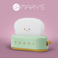Dětské noční světlo LED 1,2W 3000K teplé USB dobíjecí 800mAh zelené TOSTER MARY'S