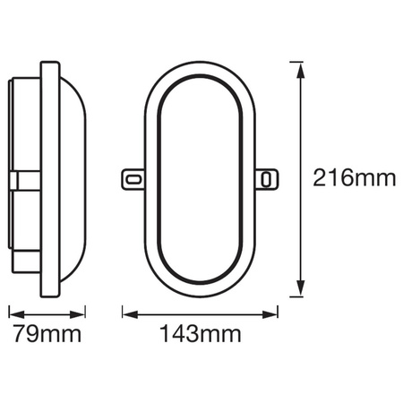 LED nástěnné svítidlo 11W 4000K IP54 Hermetické venkovní bílé BULKHEAD LEDVANCE