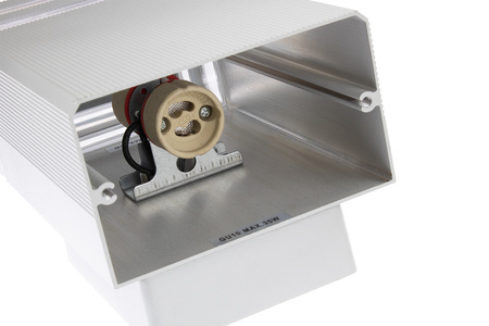 Fasádní nástěnné svítidlo dvojité shora dolů INEZ DUO LED 2x GU10 ALUMINIUM stříbrné IP54