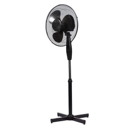 Podlahový ventilátor Stojanový ventilátor Cirkulátor 40W Černý tichý pokojový ventilátor