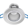 Stropní svítidlo 5W zapuštěné LED DOWNLIGHT DEEP kulaté 4000K 400lm stříbrná
