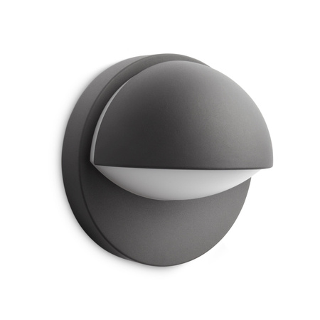 Zahradní lampa LED nástěnná lampa ČERVEN myGarden E27 IP44 kulatá antracitová PHILIPS
