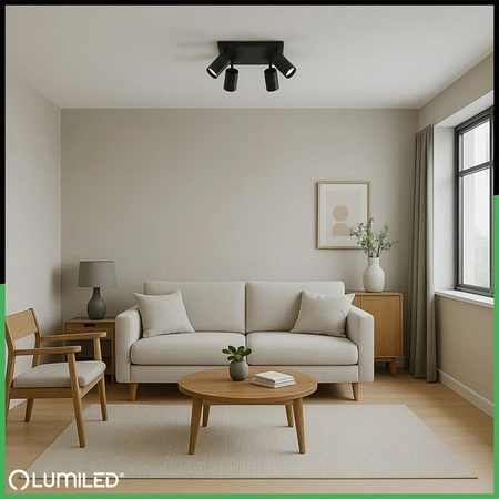 Stropní svítidlo Plafond SPOT TUBA Reflektor Halogenové svítidlo 4x GU10 TABULA LUMILED