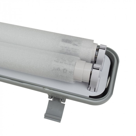 Hermetické svítidlo s reflektorem IP65 T8 Zářivka 2x 120cm Zářivka 18W 6500K